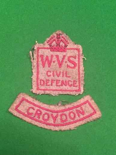 First Pattern WVS Arm Badge and Name Tab.