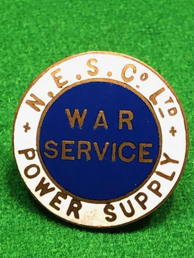 N.E.S. Co.Ltd Power Supply War Service Badge.