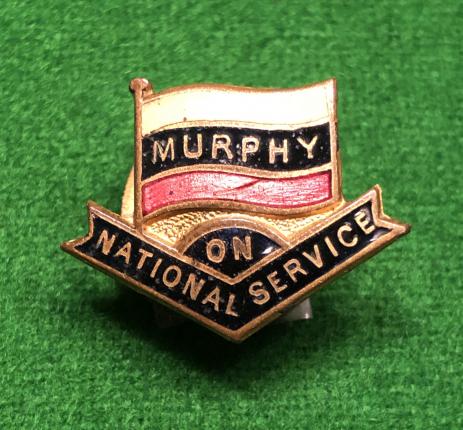 On National Service Badge - Murphy.
