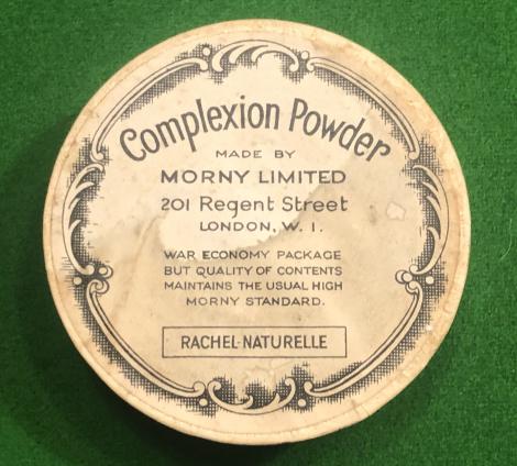 Wartime Pack of ' Morny ' Brand Complexion Powder.