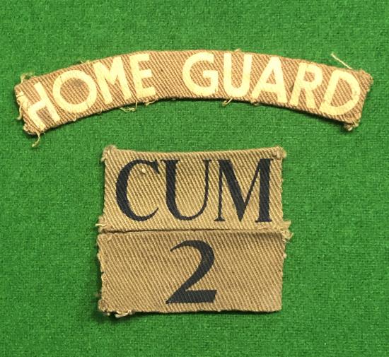 2nd Cumberland ( Carlisle ) Home Guard Battalion Titles.