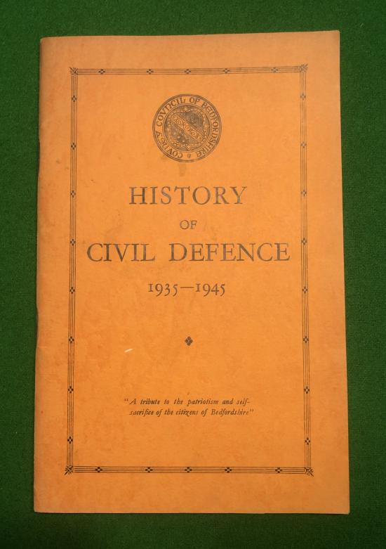 History of Civil Defence 1935-1945 - Bedfordshire.