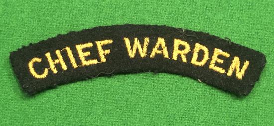 Chief Warden Shoulder Title.