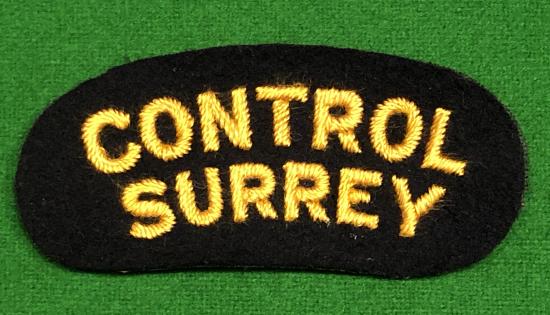 Surrey Control CD Shoulder Title.