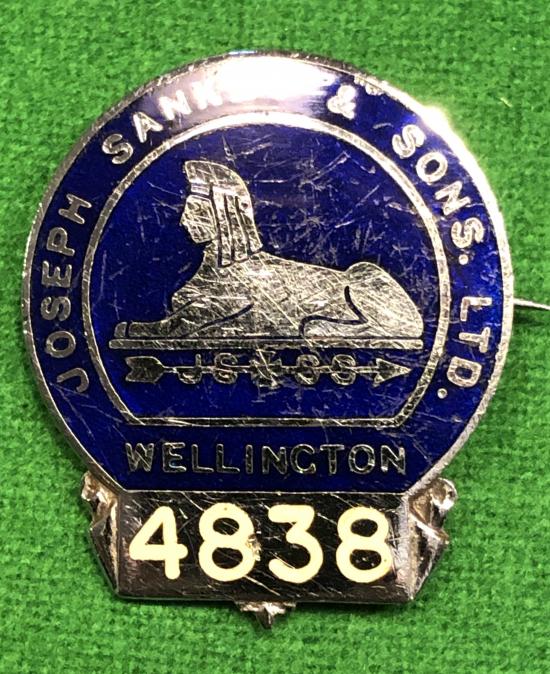 War Service Badge - Joseph Sankey & Sons.