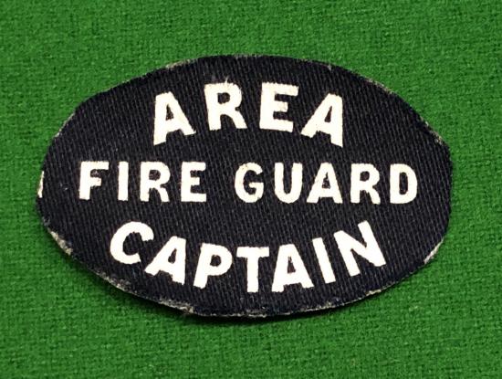 Area Fire Guard Captain Shoulder Title.