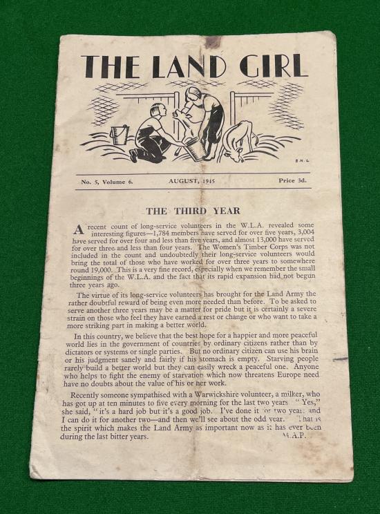 August 1945 Edition of the Land Girl.