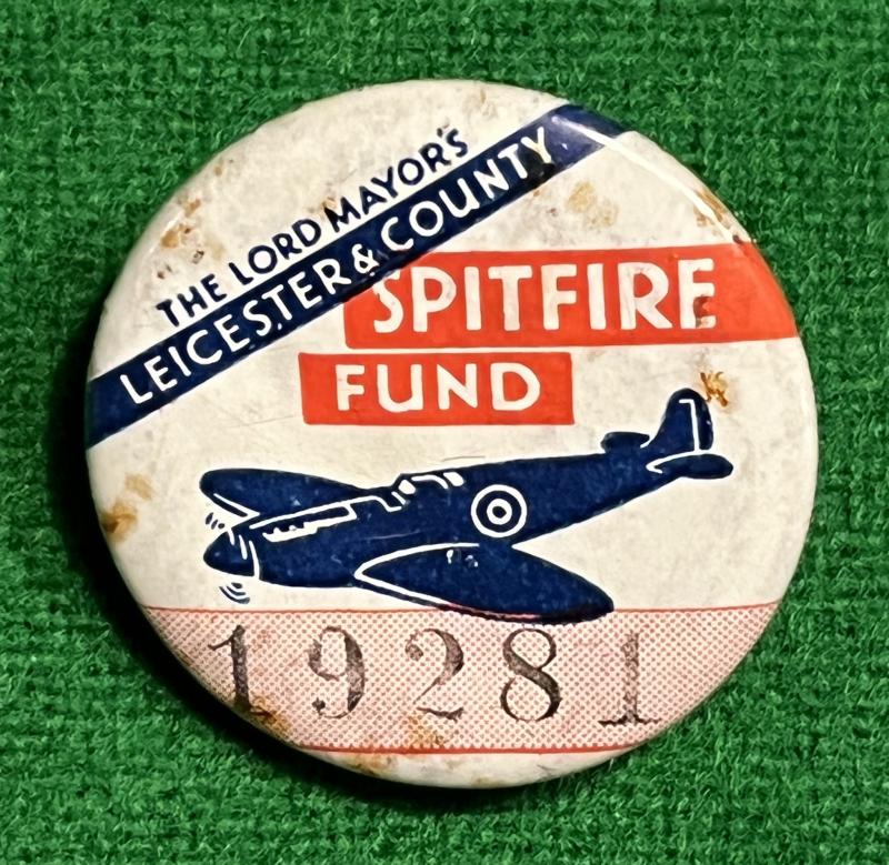 Leicester Spitfire Fund badge.