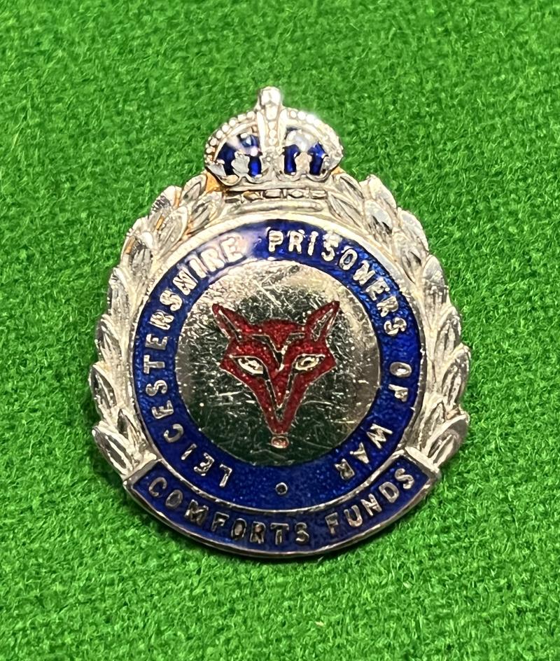 Leicestershire POW Comforts Fund lapel badge.