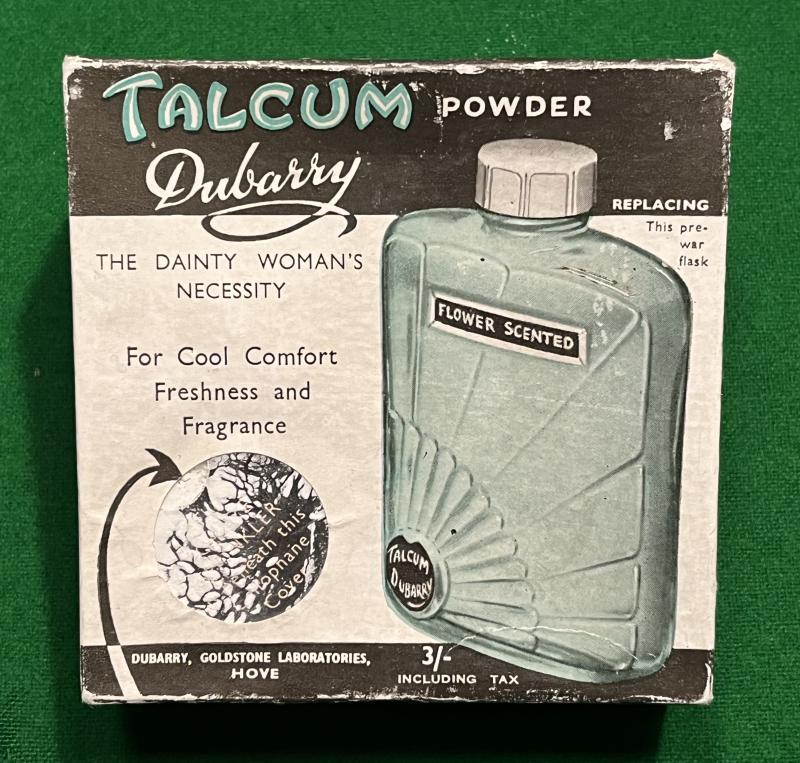 Wartime Dubarry Talcum Powder.