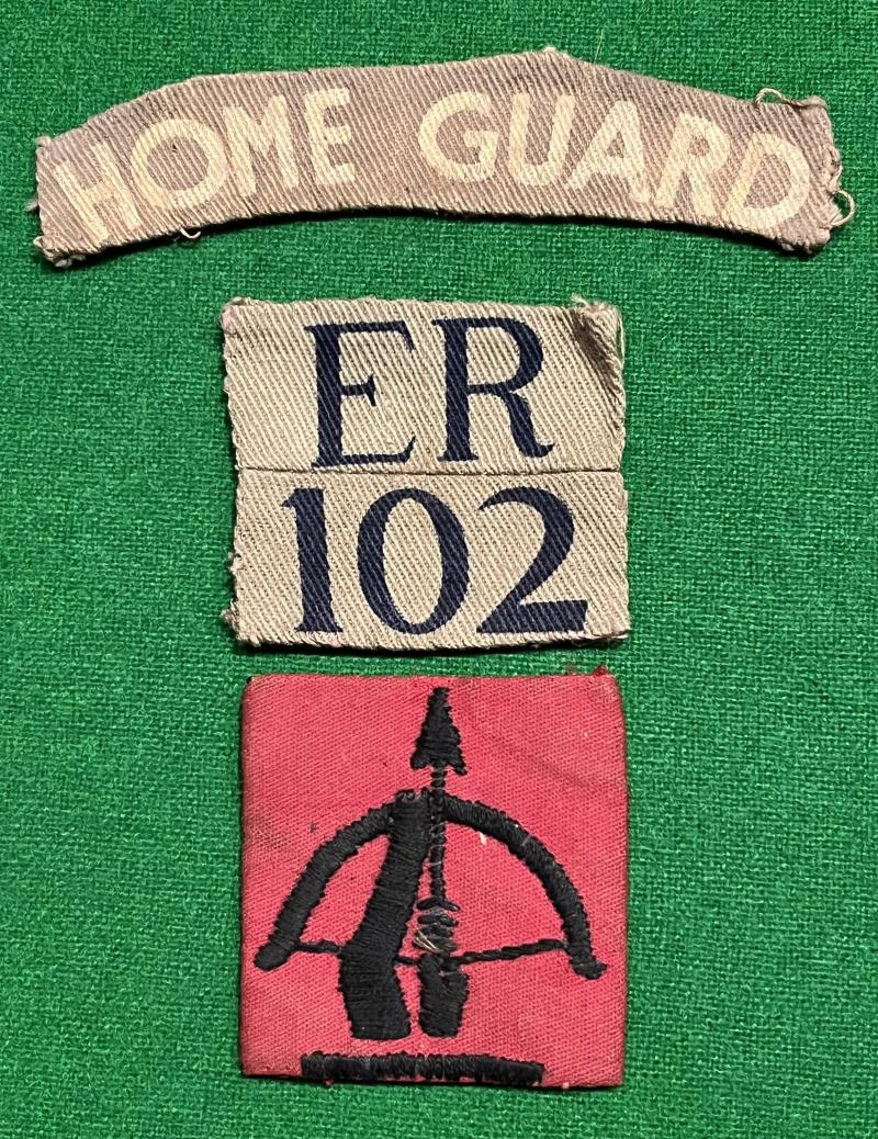 102nd  East Riding ( AA Rocket) Bty. Home Guard Titles.