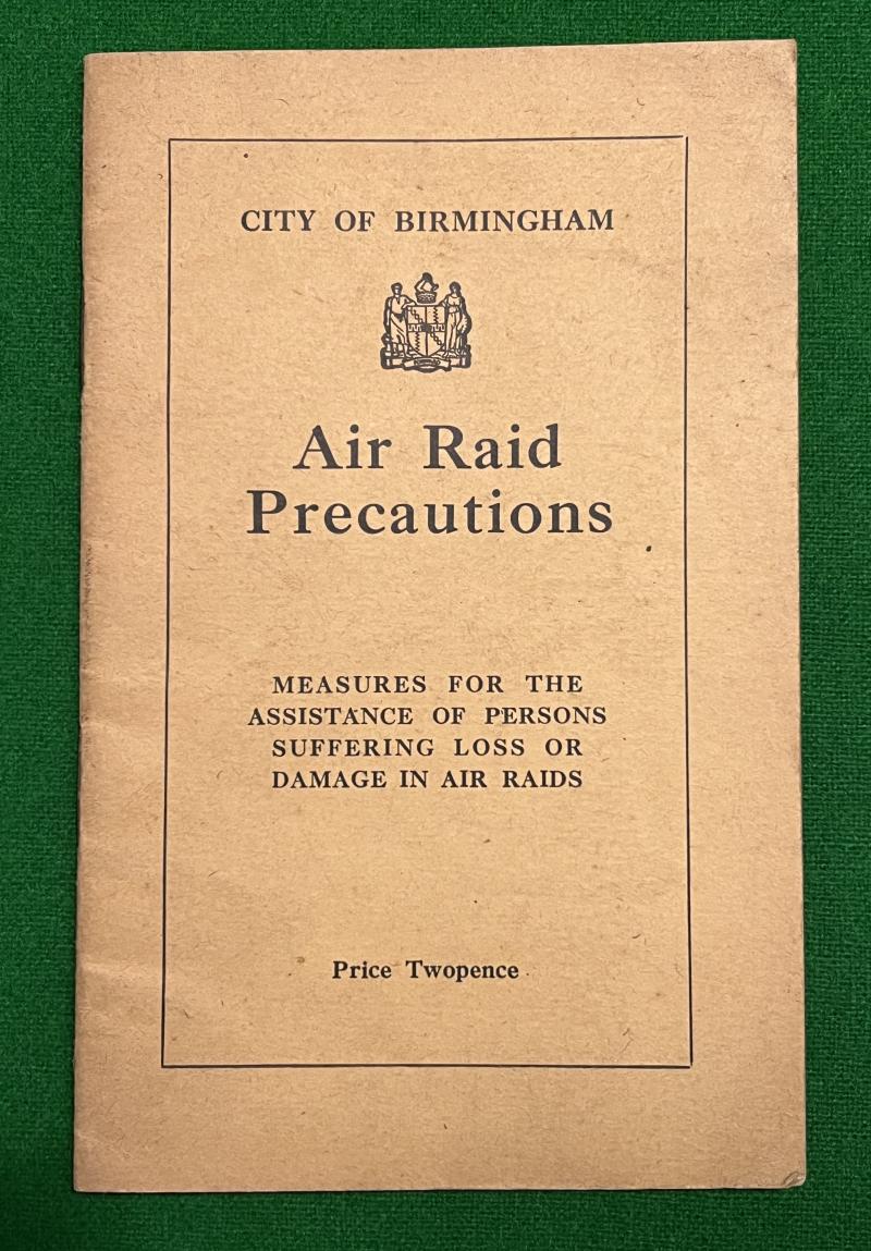 City of Birmingham ARP Manual for Air Raid Assistance.