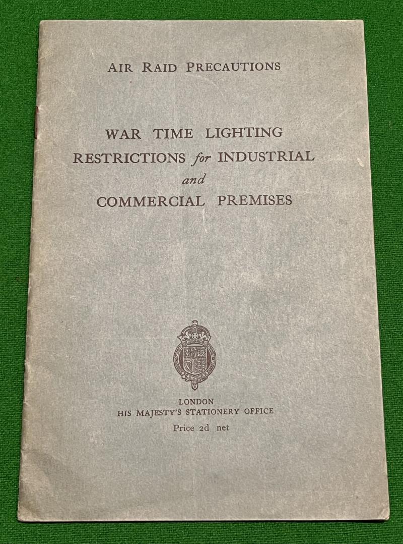 ARP Memo War time Lighting Restrictions for Industrial and Commercial Premises.