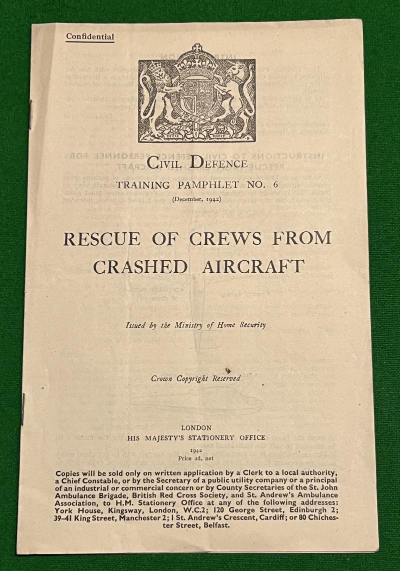 CD Training Pamphlet No.6 Rescue of Crews of Crashed Aircraft.