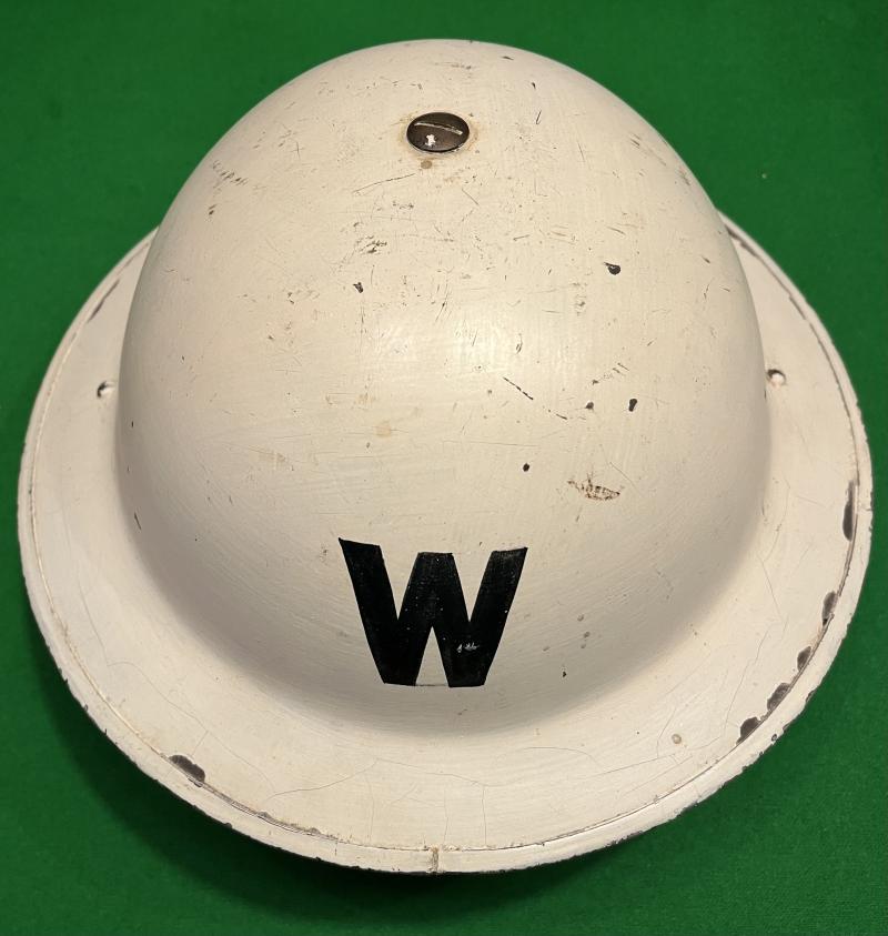 Post Warden's helmet.