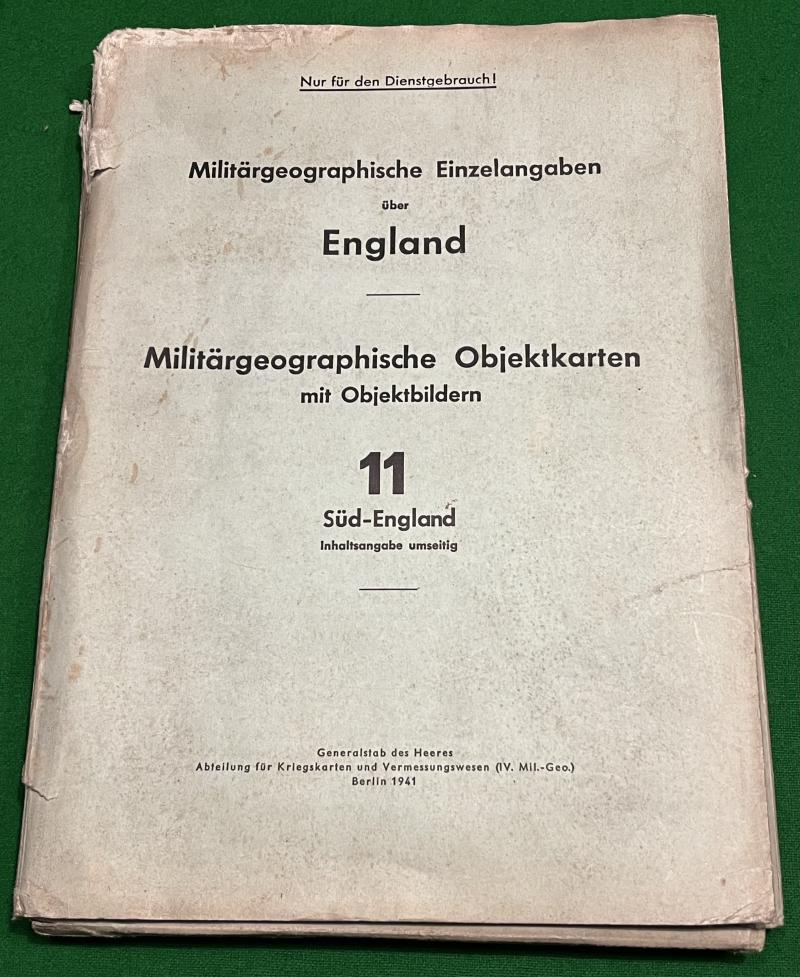German Invasion Maps & Gazetteer - South England.
