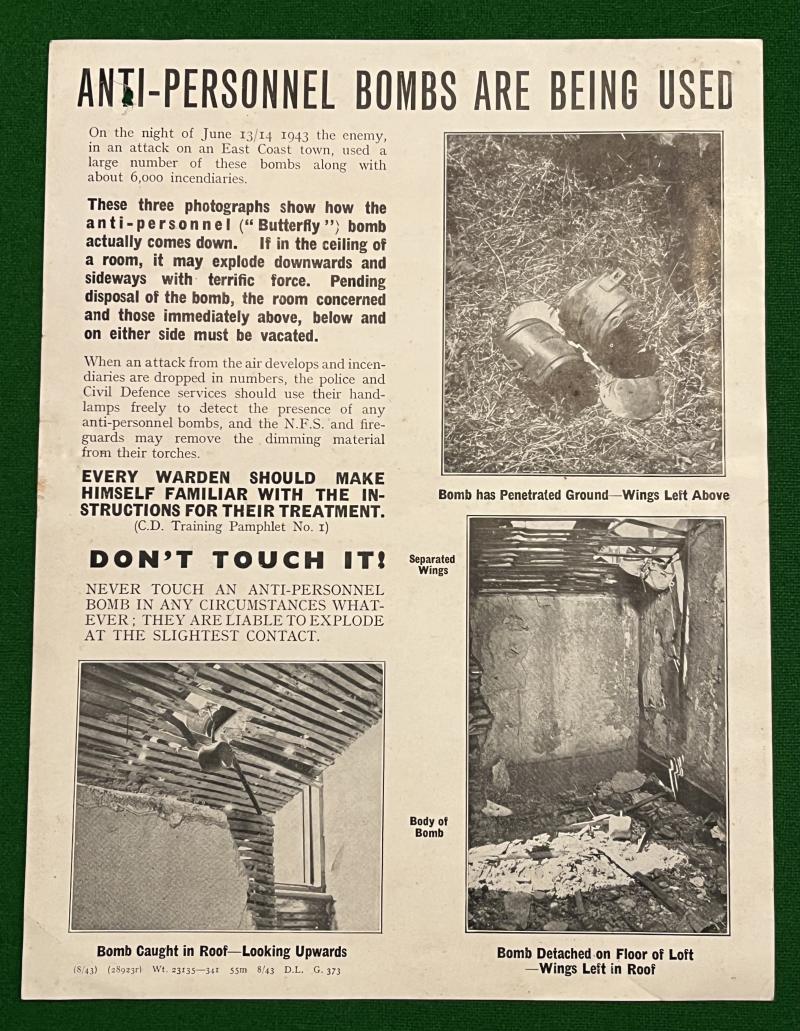 Butterfly Bomb Leaflet.