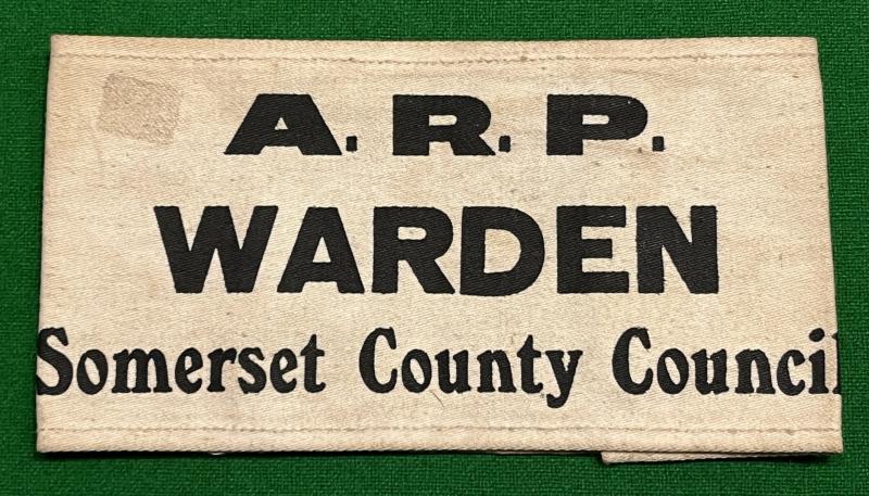 Somerset County Council ARP Warden's Armband.