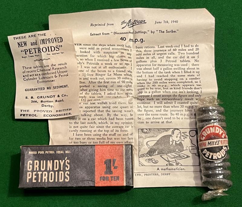 WW2 Pool Petrol Additive.