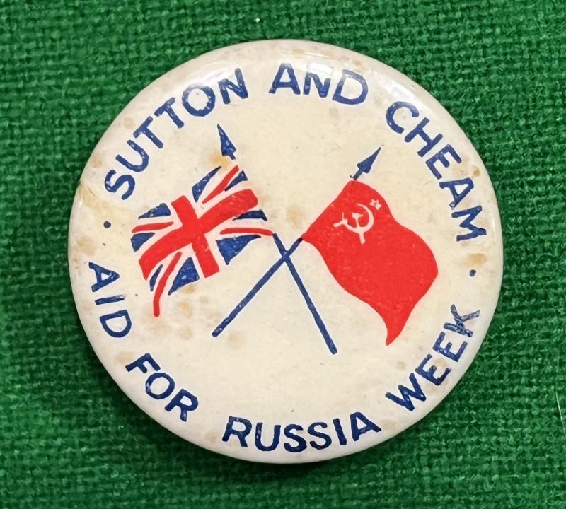 Sutton & Cheam Aid for Russia badge.