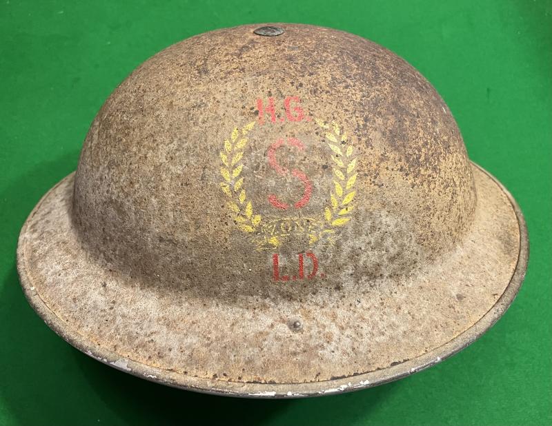 London ' S ' Zone Home Guard Helmet.