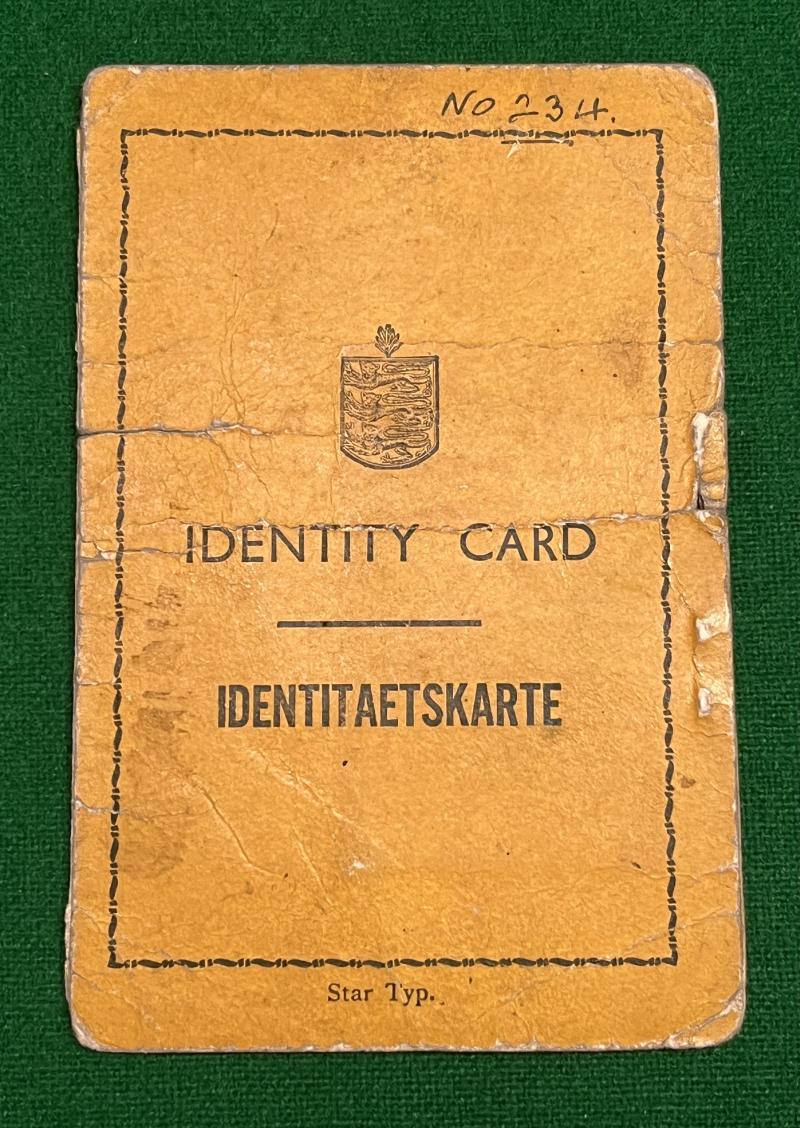 Wartime Guernsey Identity Card.