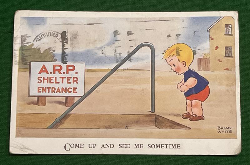 Comic postcard - Shelters.
