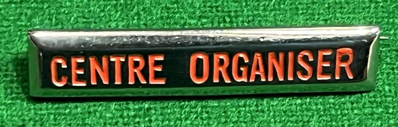 WVS Centre Organiser' rank ' bar.