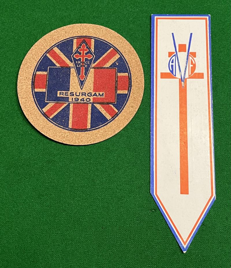 Association of Friends of the French Volunteers - AVF Publicity Items.
