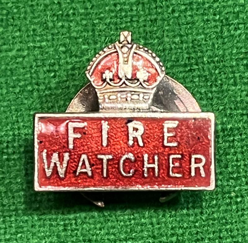 Fire Watcher's lapel badge.