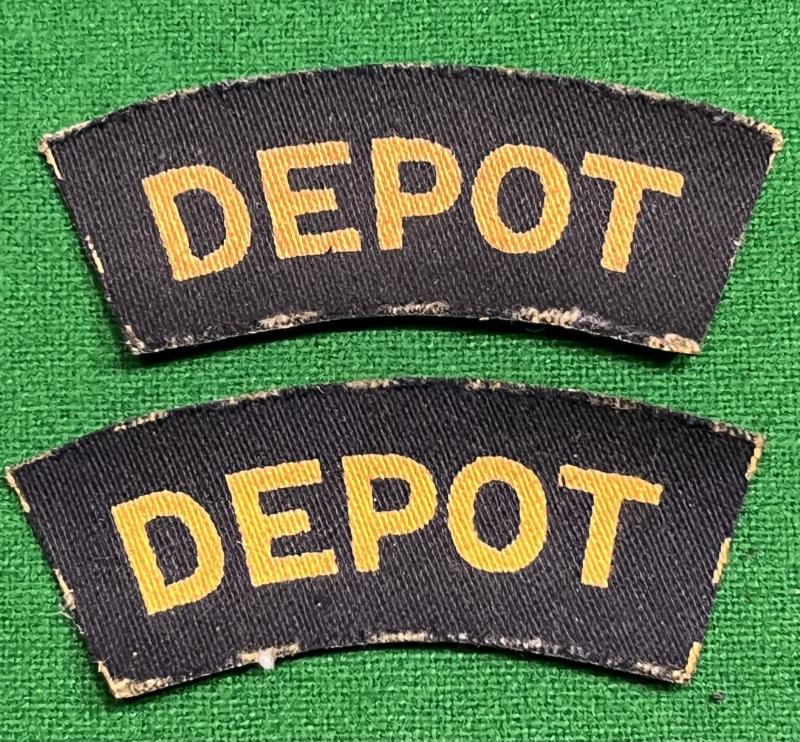 Printed Civil Defence ' Depot ' Titles.