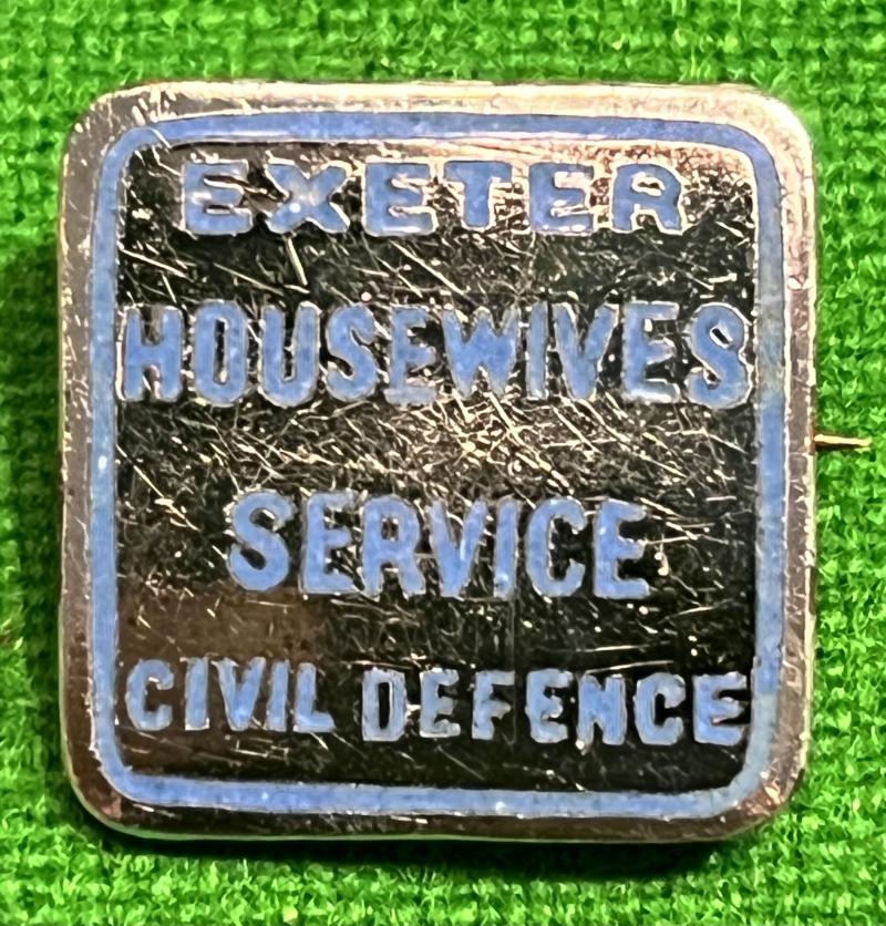 Exeter CD Housewives service lapel badge.