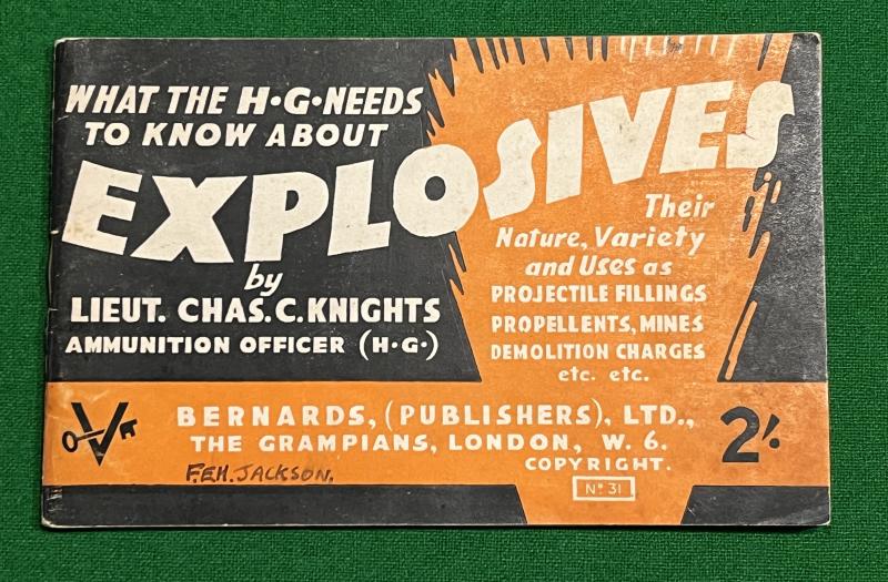 Home Guard Explosives Manual.
