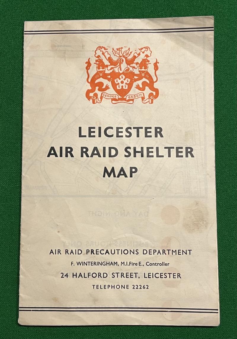 Leicester Air Raid Shelter Map.
