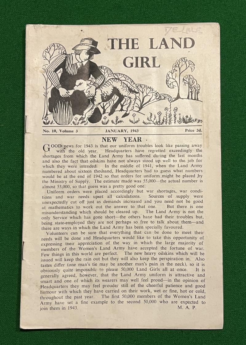January 1943 Edition of the Land Girl.