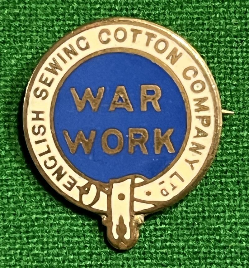 War Work Badge - English Cotton Sewing Company Ltd