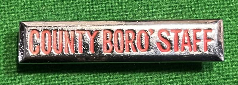 WVS County Boro' Staff ' rank ' bar.