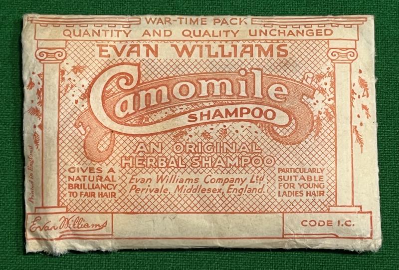 Wartime pack Camomile Shampoo.