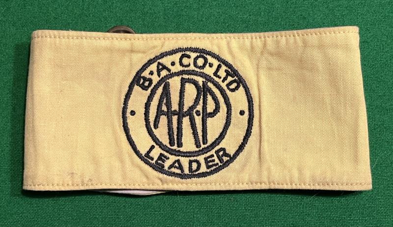 Bristol Aircraft A.R.P. Leader armband.