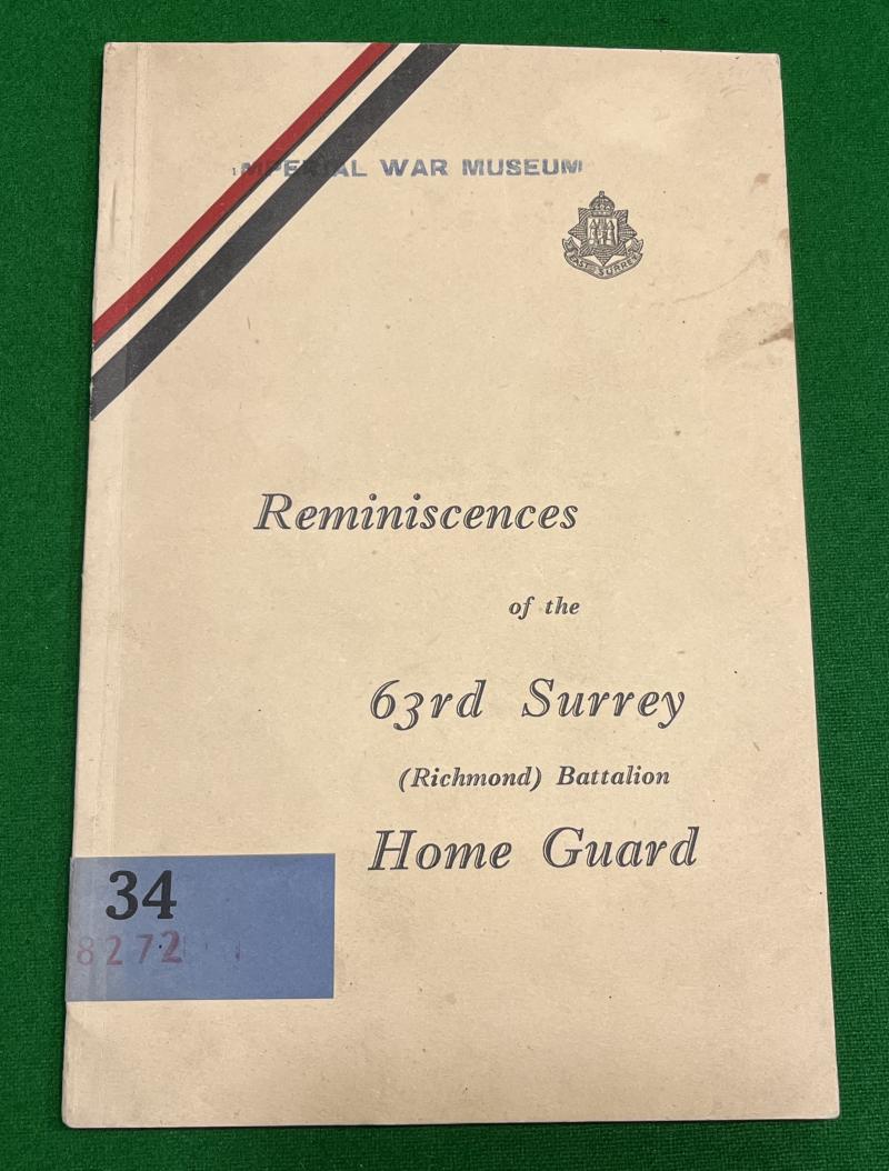 63rd Surrey Richmond Battalion Home Guard History.