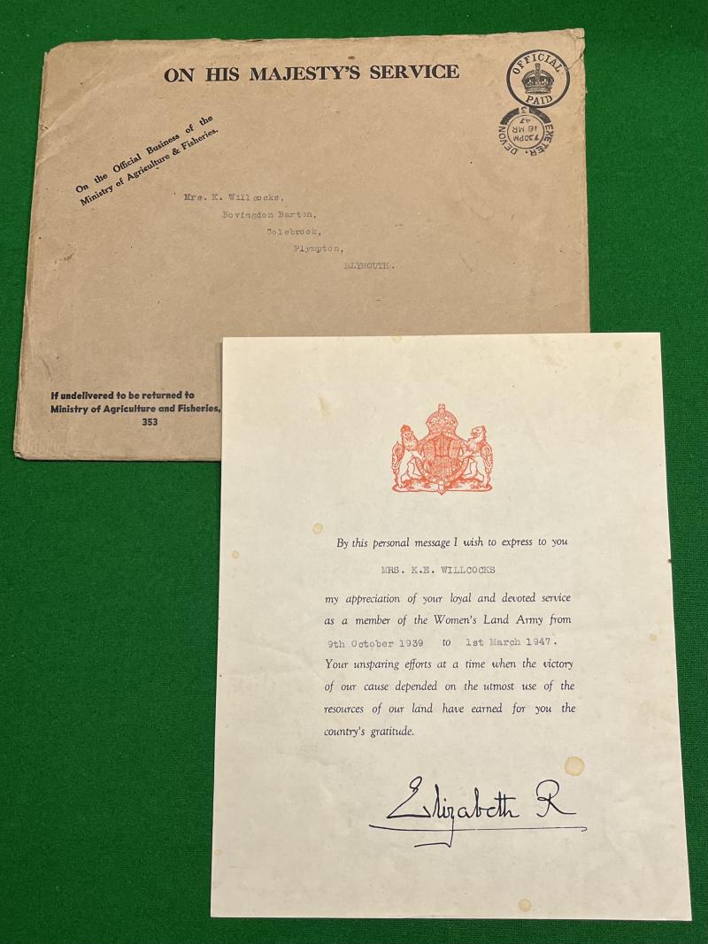 WLA Service Certificate.