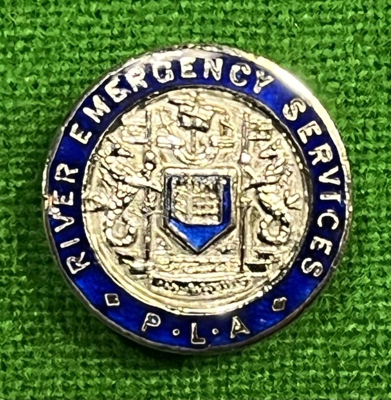 PLA River Emergency Services lapel badge.