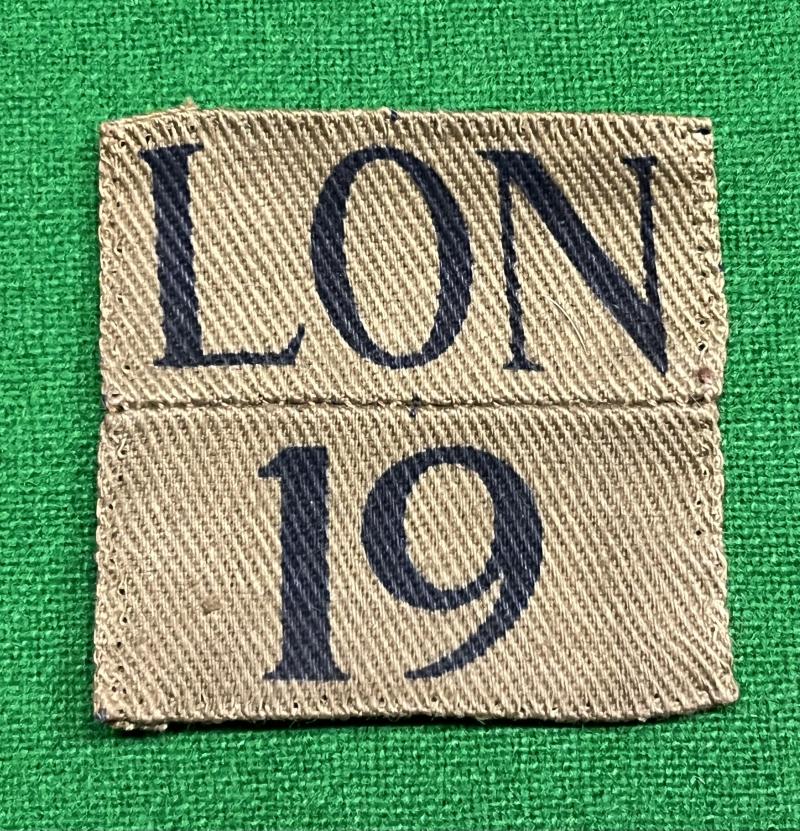 19th County of London ( S.S.Gas Co. ) Home Guard Battalion.