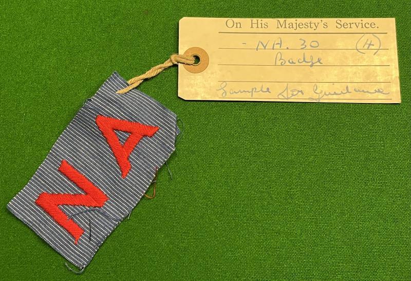 NA badge for nursing overall - Guidance Sample.