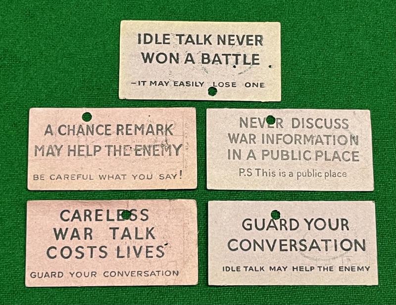 Wartime Patriotic Bus TIckets.