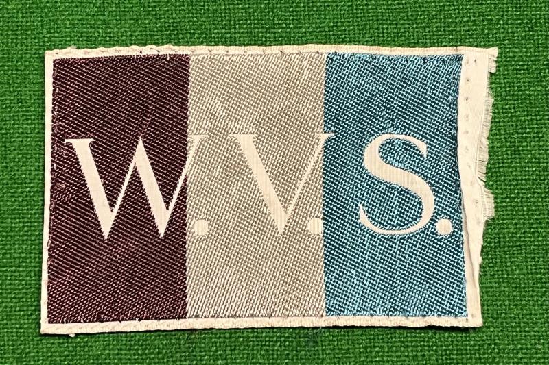 Wartime WVS Clothing Label.