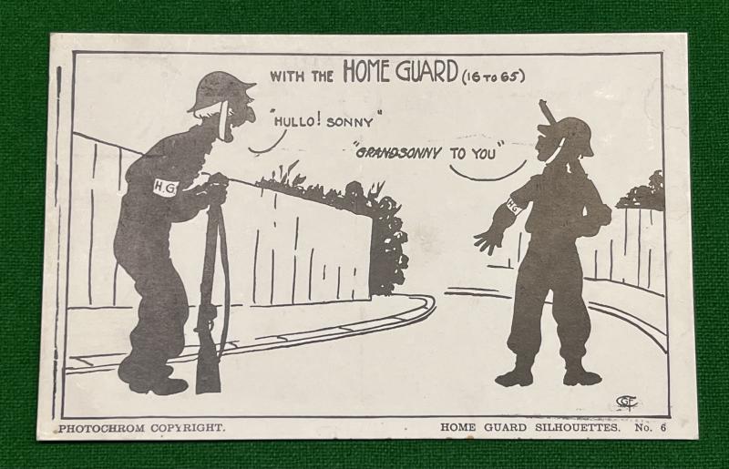 Comic Postcard - Home Guard.