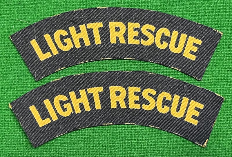 Printed Light Rescue shoulder titles.