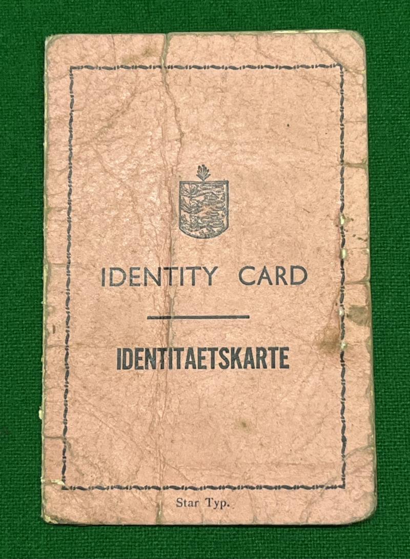 Wartime Guernsey Identity Card.