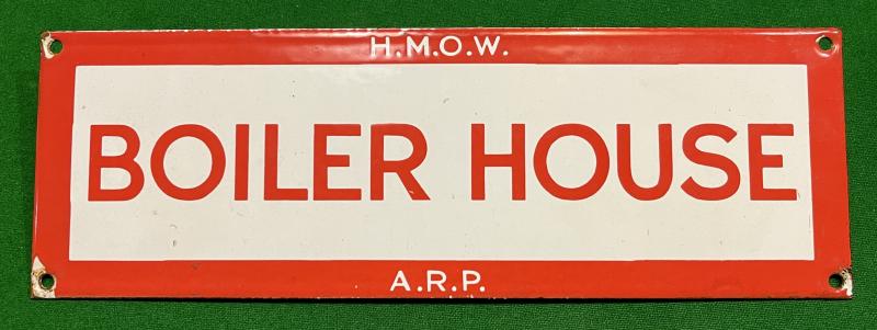 Ministry of Works ARP Enamel Sign.